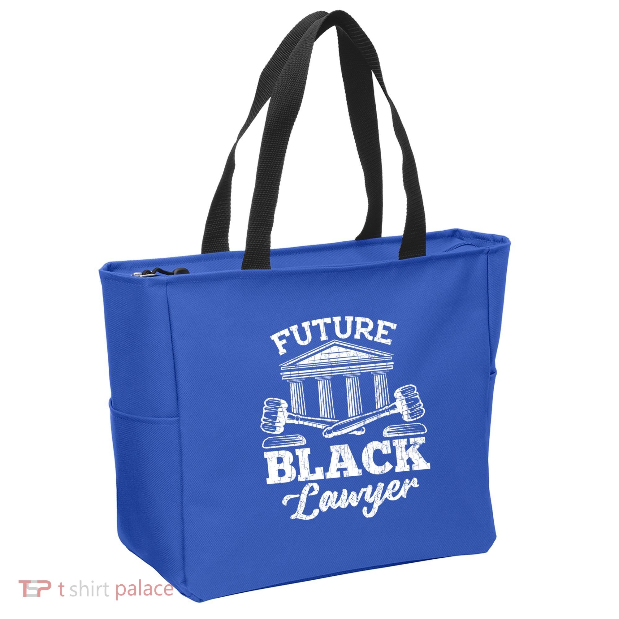 Future Black Lawyer Funny Attorney Law School Graphic Gift Tote Bag