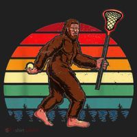 Funny Bigfoot Lacrosse Lax Sasquatch Lacrosse Team Player Women's Sweatshirt thumb 2