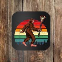 Funny Bigfoot Lacrosse Lax Sasquatch Lacrosse Team Player Coaster thumb 0