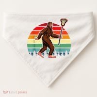 Funny Bigfoot Lacrosse Lax Sasquatch Lacrosse Team Player USA-Made Doggie Bandana thumb 0