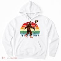 Funny Bigfoot Lacrosse Lax Sasquatch Lacrosse Team Player Hoodie thumb 0