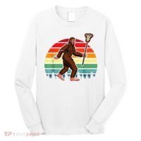Funny Bigfoot Lacrosse Lax Sasquatch Lacrosse Team Player Long Sleeve Shirt thumb 0