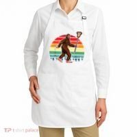 Funny Bigfoot Lacrosse Lax Sasquatch Lacrosse Team Player Apron thumb 2