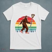 Funny Bigfoot Lacrosse Lax Sasquatch Lacrosse Team Player T-Shirt thumb 5
