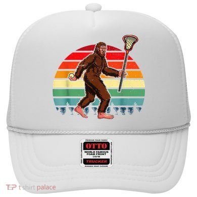Funny Bigfoot Lacrosse Lax Sasquatch Lacrosse Team Player Hat