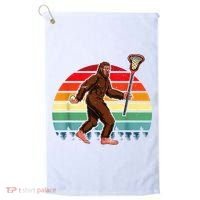 Funny Bigfoot Lacrosse Lax Sasquatch Lacrosse Team Player Golf Towel thumb 0