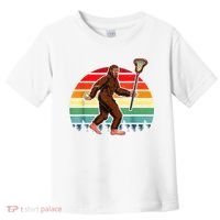 Funny Bigfoot Lacrosse Lax Sasquatch Lacrosse Team Player Toddler T-Shirt thumb 0