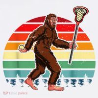 Funny Bigfoot Lacrosse Lax Sasquatch Lacrosse Team Player Visor thumb 3