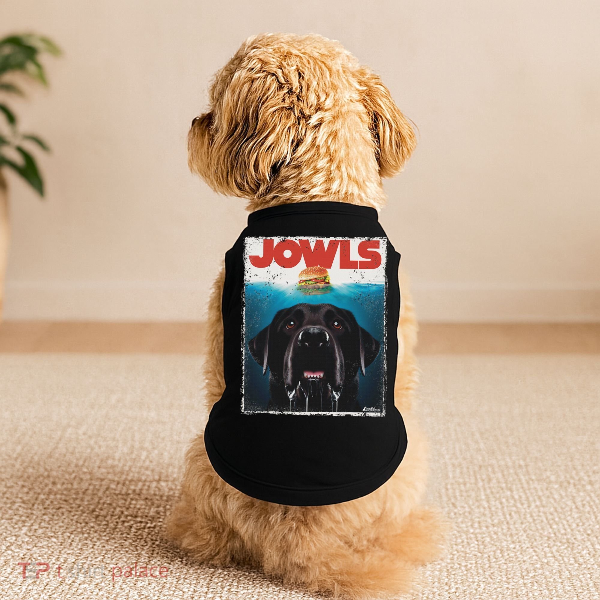 Funny Black Lab Jowls , Labrador Retriever Mom Top, Dad Doggie Tank