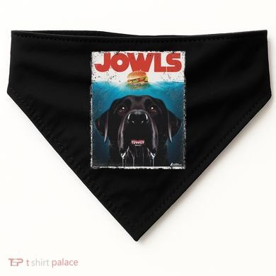 Funny Black Lab Jowls , Labrador Retriever Mom Top, Dad USA-Made Doggie Bandana