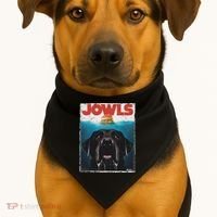 Funny Black Lab Jowls , Labrador Retriever Mom Top, Dad USA-Made Doggie Bandana thumb 1