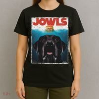 Funny Black Lab Jowls , Labrador Retriever Mom Top, Dad T-Shirt thumb 4