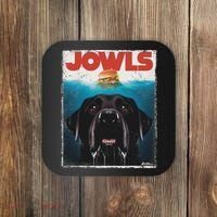 Funny Black Lab Jowls , Labrador Retriever Mom Top, Dad Coaster thumb 0