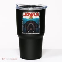 Funny Black Lab Jowls , Labrador Retriever Mom Top, Dad Tumbler thumb 0