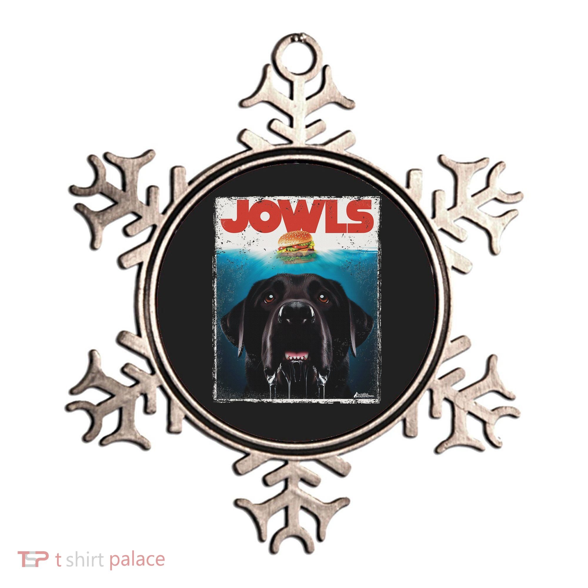 Funny Black Lab Jowls , Labrador Retriever Mom Top, Dad Ornament