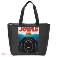 Funny Black Lab Jowls , Labrador Retriever Mom Top, Dad Tote Bag thumb 0