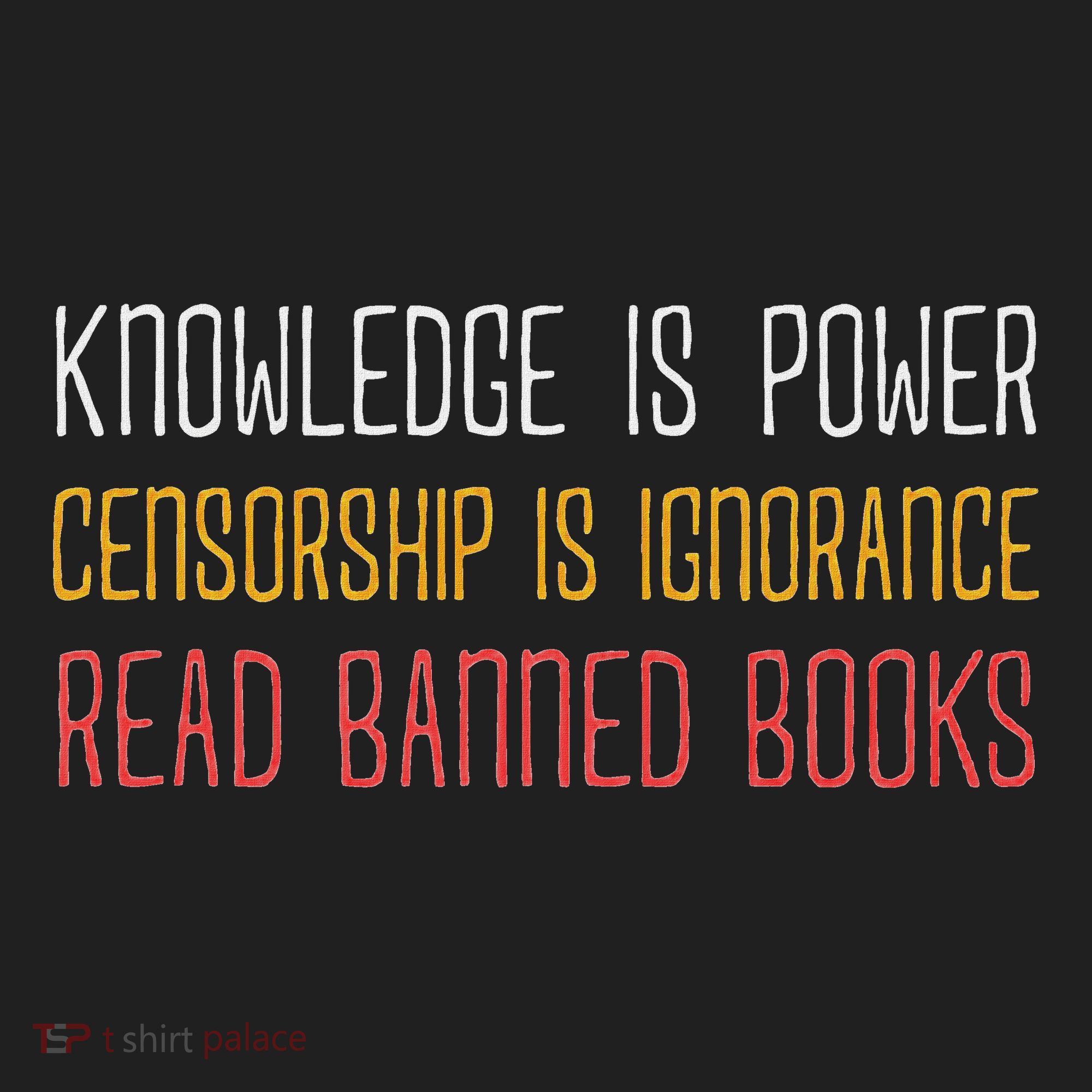 Funny Book Lover Gift Knowledge Is Power Censorship Is Ignorance Read Banned Boo Women's Sweatshirt