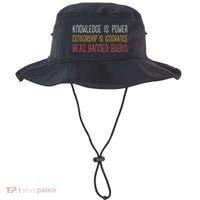 Funny Book Lover Gift Knowledge Is Power Censorship Is Ignorance Read Banned Boo Bucket Hat thumb 0