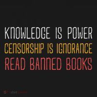 Funny Book Lover Gift Knowledge Is Power Censorship Is Ignorance Read Banned Boo Women's Hoodie thumb 2