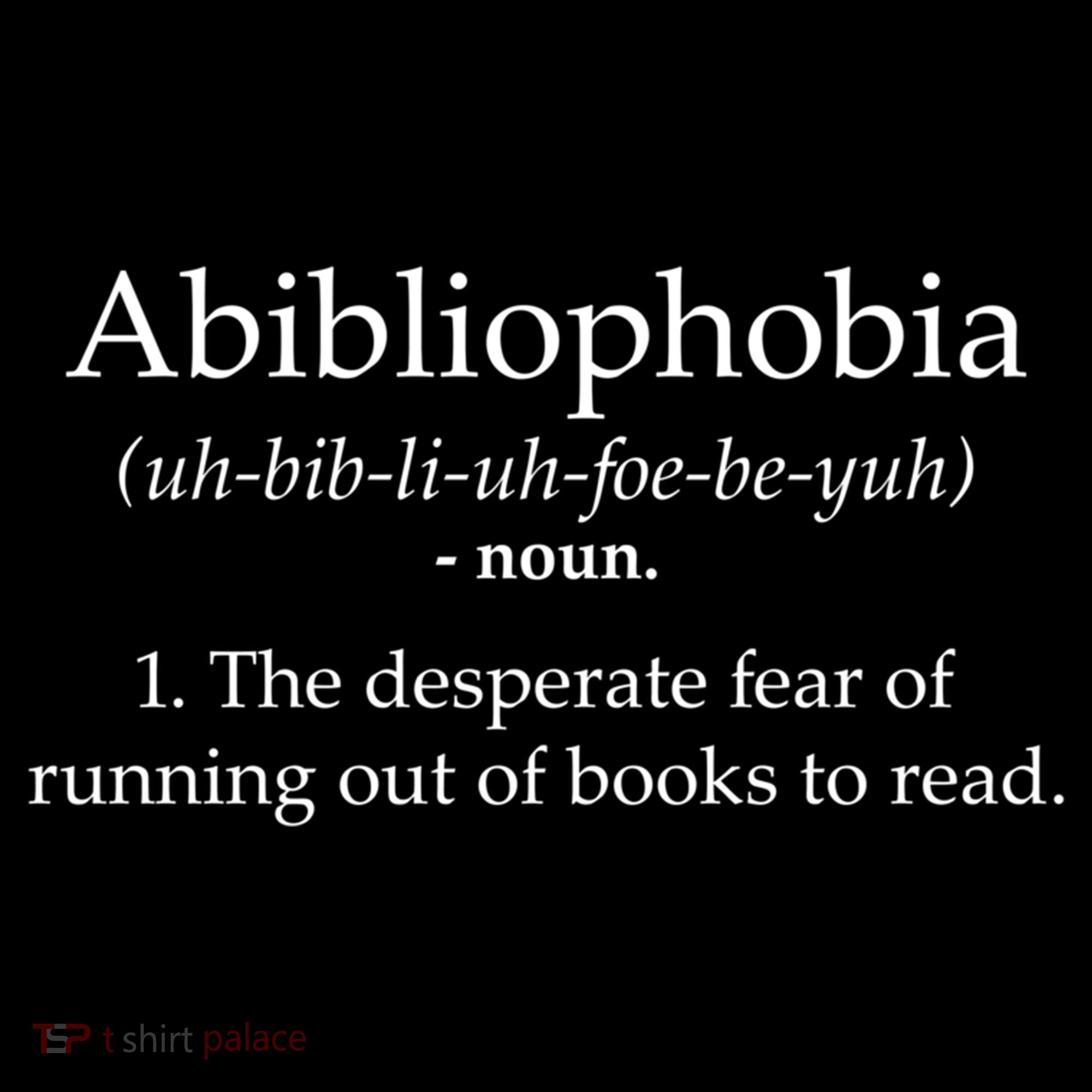 Funny Book Lover Library Tee Abibliophobia Definition Cool Gift Backpack