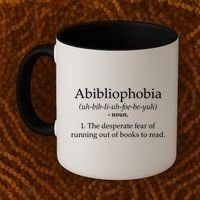 Funny Book Lover Library Tee Abibliophobia Definition Cool Gift Coffee Mug thumb 2