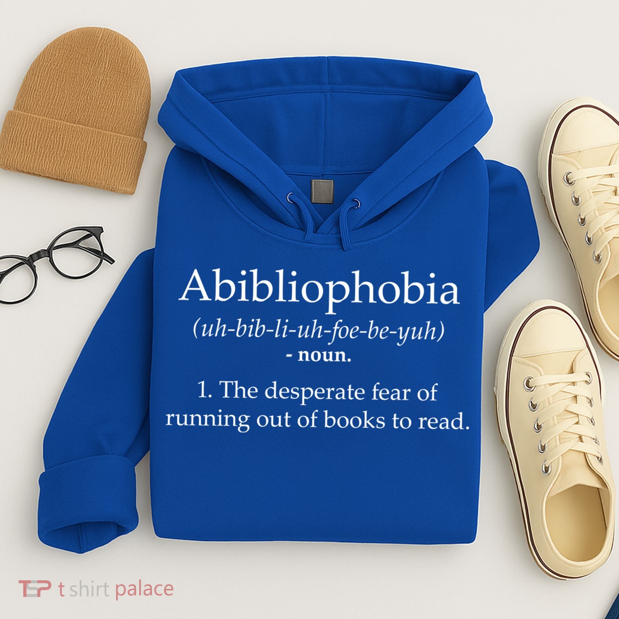 Funny Book Lover Library Tee Abibliophobia Definition Cool Gift Hoodie