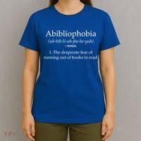 Funny Book Lover Library Tee Abibliophobia Definition Cool Gift T-Shirt thumb 4