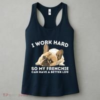 Frenchie Better Life Funny French Bulldog Dog Lover Women's Tank Top thumb 3