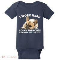 Frenchie Better Life Funny French Bulldog Dog Lover Baby Bodysuit thumb 0