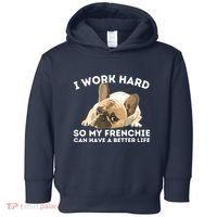 Frenchie Better Life Funny French Bulldog Dog Lover Toddler Hoodie thumb 0