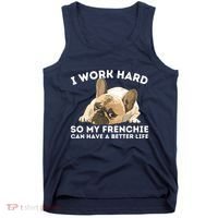 Frenchie Better Life Funny French Bulldog Dog Lover Tank Top thumb 0