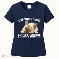Frenchie Better Life Funny French Bulldog Dog Lover Women's T-Shirt thumb 0