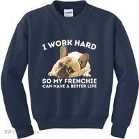 Frenchie Better Life Funny French Bulldog Dog Lover Kids Sweatshirt thumb 0