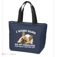 Frenchie Better Life Funny French Bulldog Dog Lover Tote Bag thumb 3