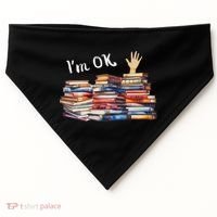 Funny Book Lovers USA-Made Doggie Bandana thumb 0