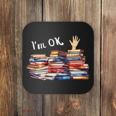 Funny Book Lovers Coaster