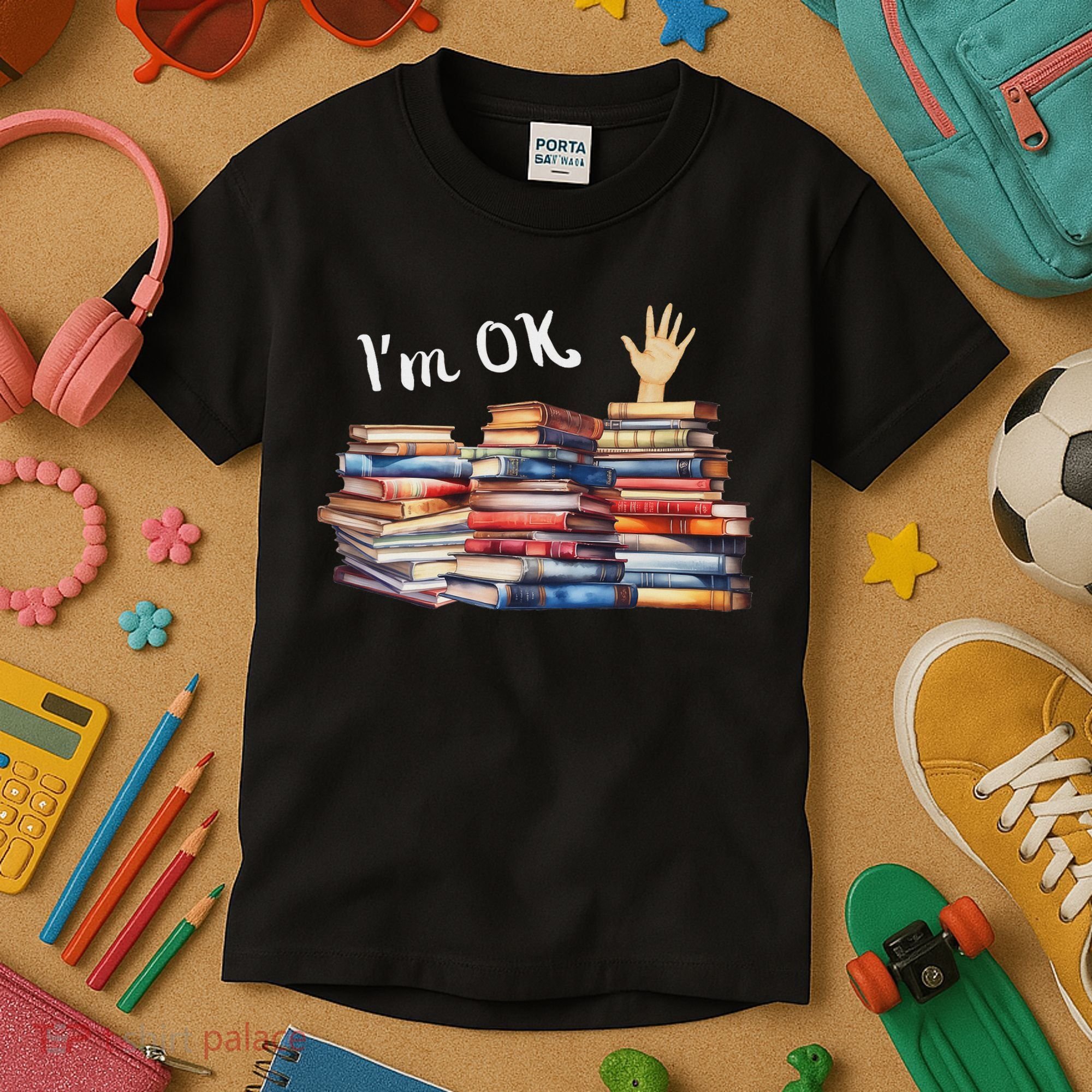 Funny Book Lovers Kids T-Shirt
