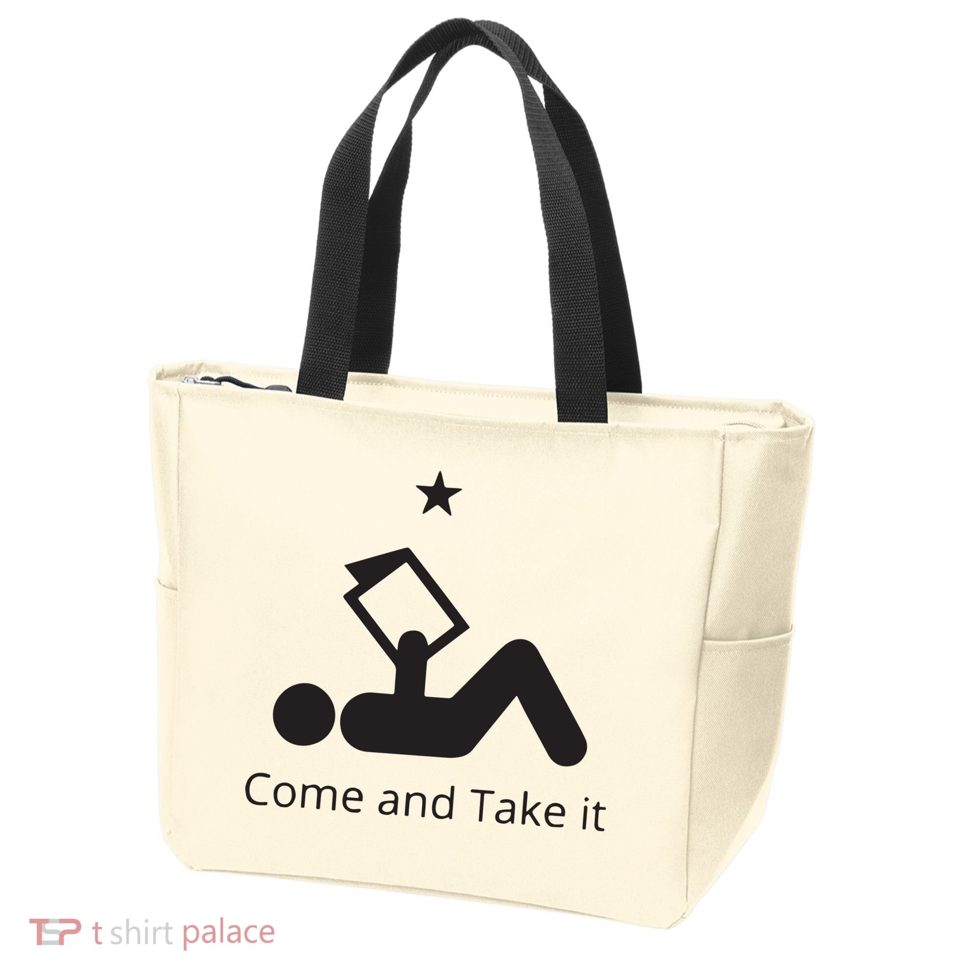 Funny Books Lovers Quote Come And Take It Tote Bag