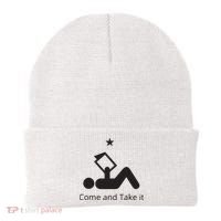 Funny Books Lovers Quote Come And Take It Beanie thumb 0