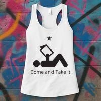 Funny Books Lovers Quote Come And Take It Women's Tank Top thumb 3