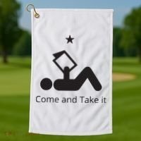 Funny Books Lovers Quote Come And Take It Golf Towel thumb 1