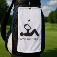 Funny Books Lovers Quote Come And Take It Golf Towel thumb 2
