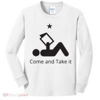 Funny Books Lovers Quote Come And Take It Kids Long Sleeve Shirt thumb 0