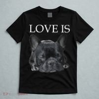 French Bulldog Love Is Cute Frenchie Dog Mom Gifts T-Shirt thumb 5
