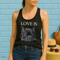 French Bulldog Love Is Cute Frenchie Dog Mom Gifts Women's Tank Top thumb 2