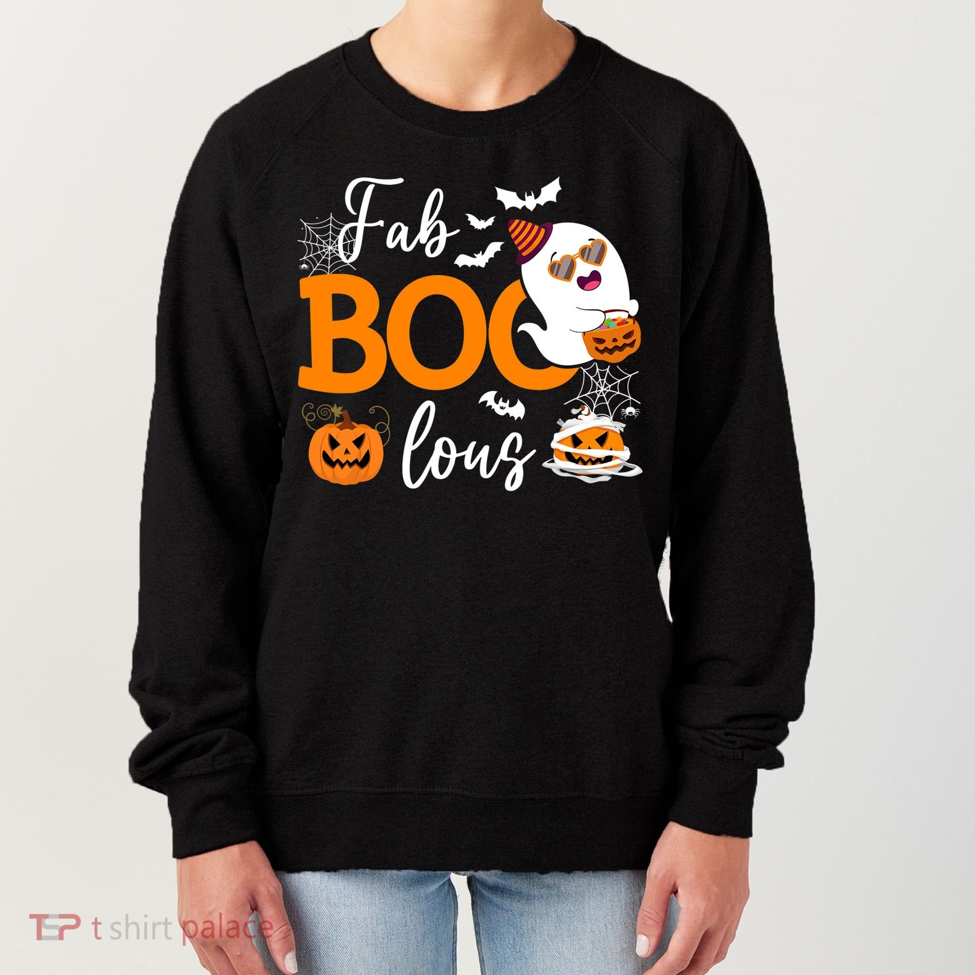 Fab Boo Lous Cute Ghost Halloween Women's Sweatshirt