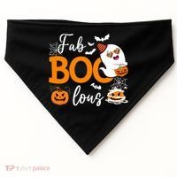 Fab Boo Lous Cute Ghost Halloween USA-Made Doggie Bandana thumb 0