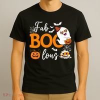 Fab Boo Lous Cute Ghost Halloween T-Shirt thumb 3