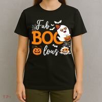 Fab Boo Lous Cute Ghost Halloween T-Shirt thumb 4