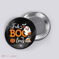 Fab Boo Lous Cute Ghost Halloween Button thumb 0